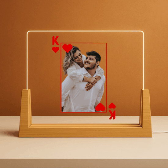 מנורה מיוחדת, מתנה למלך שלי מתנה מקורית CUSTOMILY MSC041